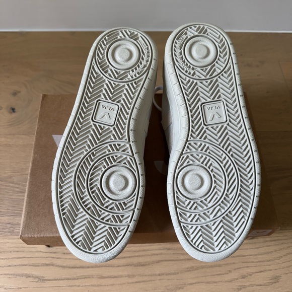 Veja White and Tan Casual Sneakers - Picture 6 of 7